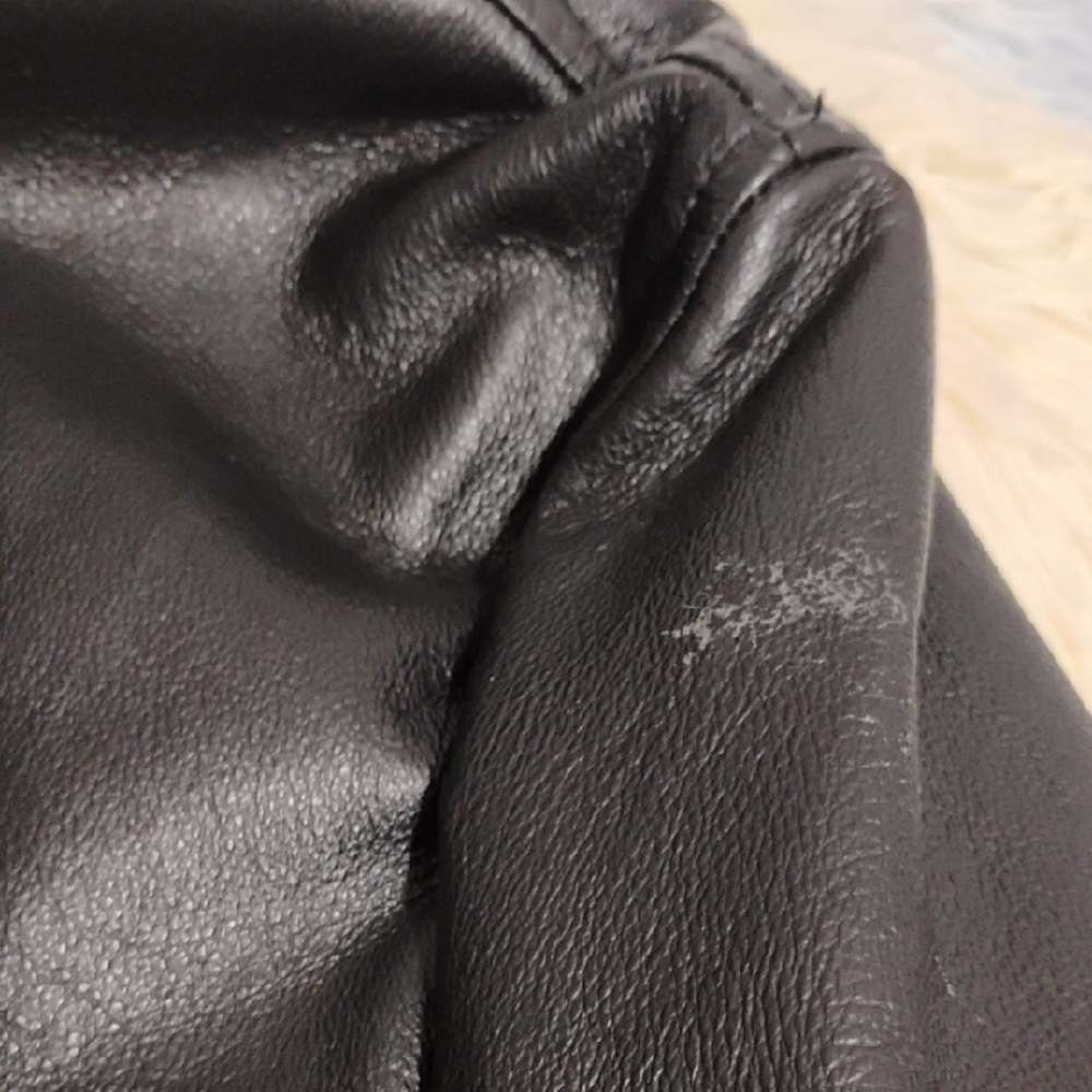 Covington Men's Black Leather Jacket Sz.S/C (X-62 CRATE) - Picture 9 of 14